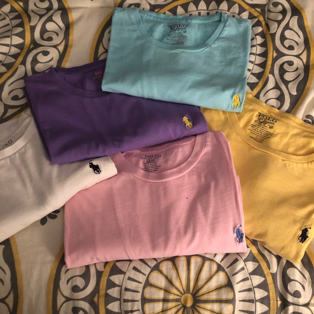 5 men’s short sleeve Polo Ralph Lauren T-Shirts